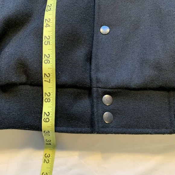 NEW Vintage Lee Sport Rams Wool Leather Bomber Varsity Jacket Insulated  Snap XL - Picture 10 of 11